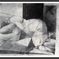 0160-Girl reclining on a bed (1925)